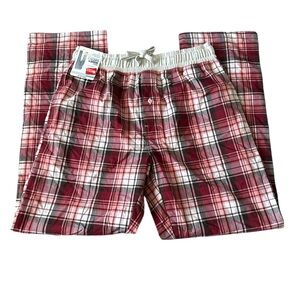Hanes Men’s Red Woven Sleep Pant Medium New With Tags